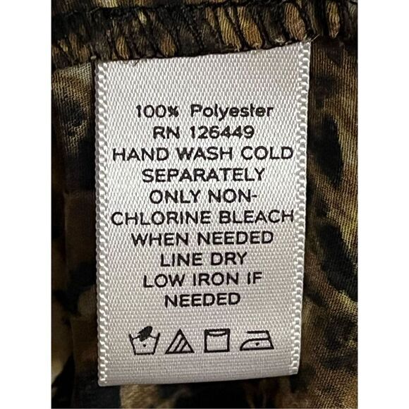 Marc Bouwer Flutter Draped Ruffle Long Sleeve Multi Printed Top Size XL (2843) - Picture 5 of 7